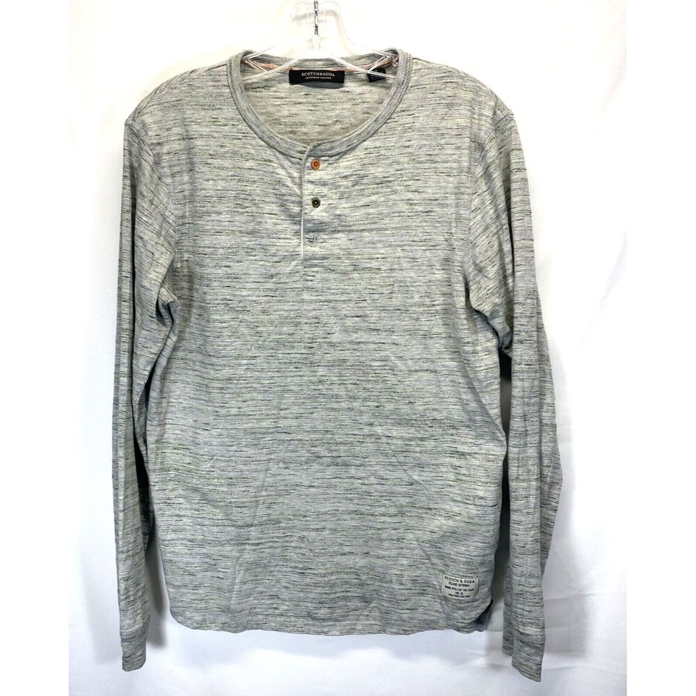 VTG Scotch and Soda Men' Sz S "Island Getaway 1976" Crewneck Long Sleeve T Shirt